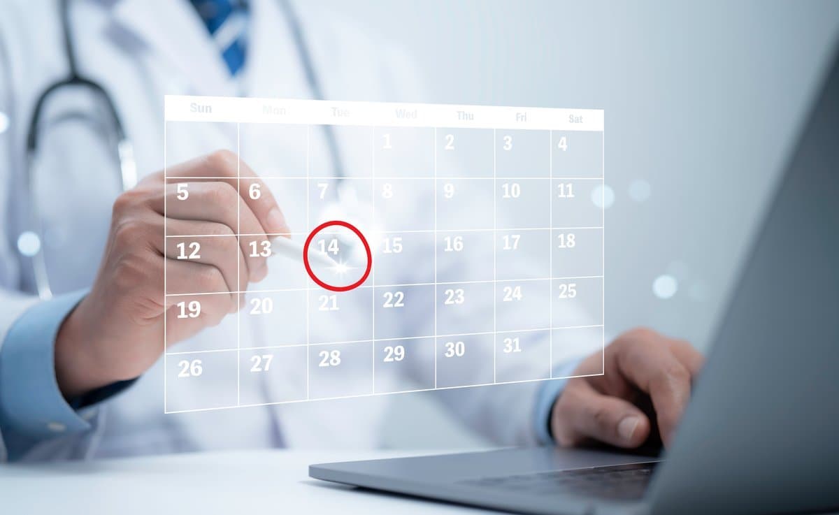 Complex healthcare scheduling board showing multiple overlapping variables and constraints