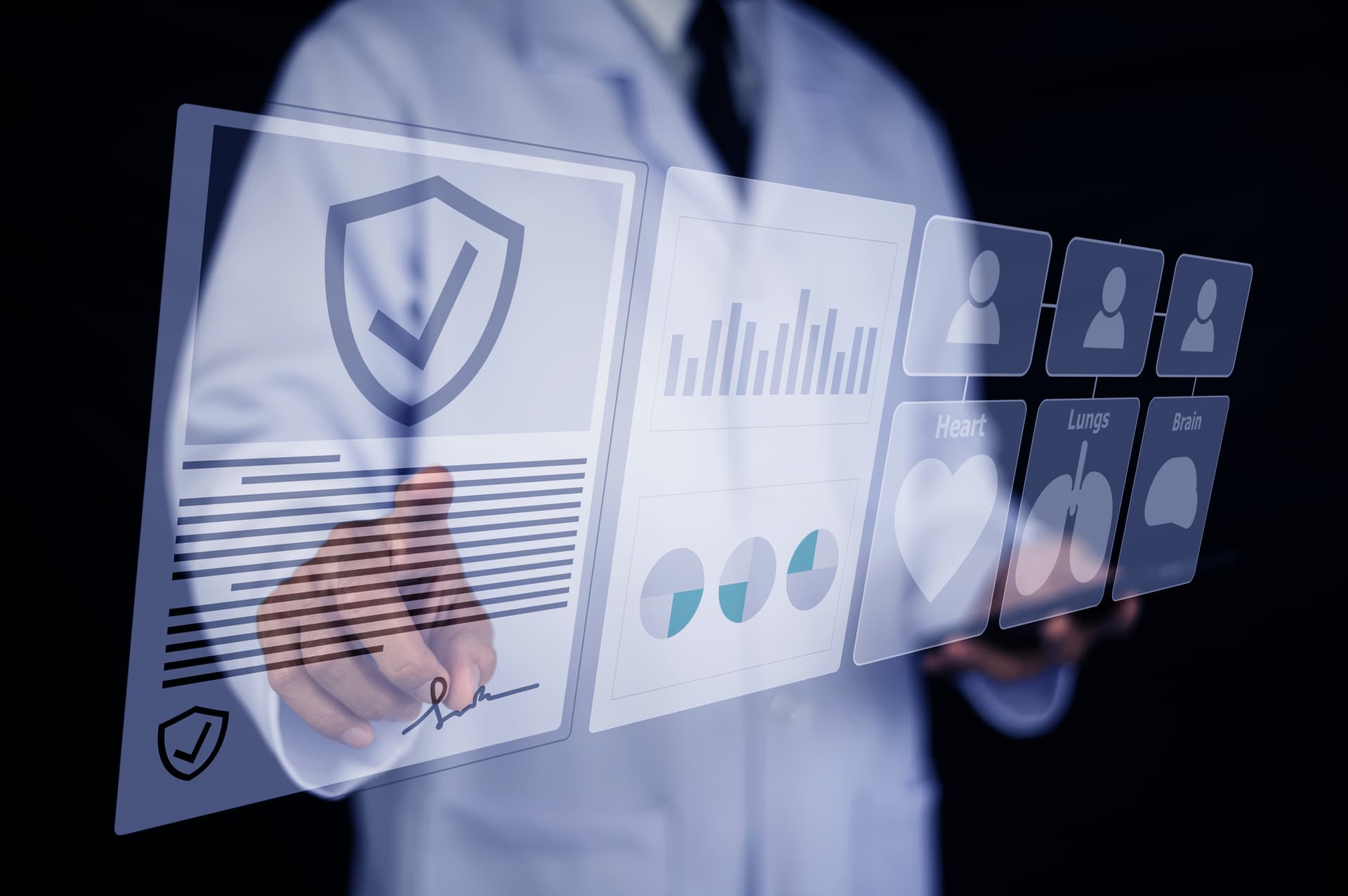 A modern digital dashboard showing a healthcare roster with colour-coded shifts across multiple locations