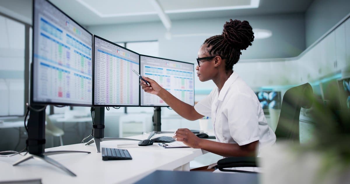 Complex enterprise hospital management software dashboard